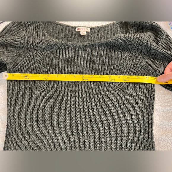 Merona Gray Sweater, Tunic length - Picture 6 of 6
